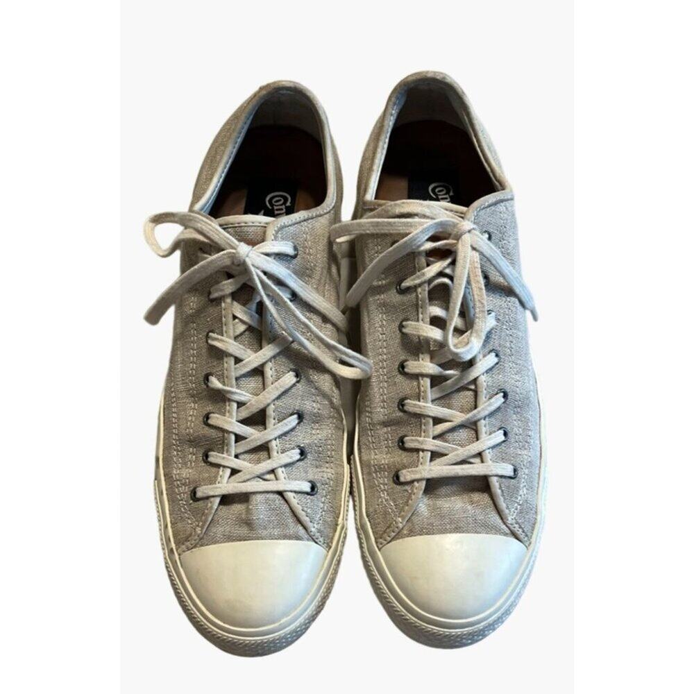 Converse All Star Low Cut Leather Sneakers Men's Size 11.5 Canvas Upper Good use